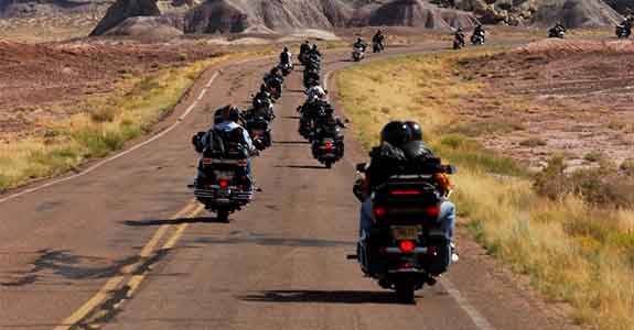 Group of motorcycle riders
